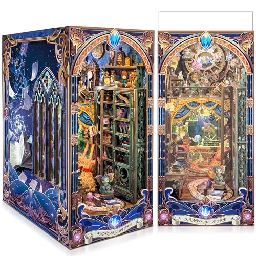 Book Nook Kit für Erwachsene - LUMYCE DIY Miniatur Haus Holzpuzzle 3D Puppenhaus von LUMYCE