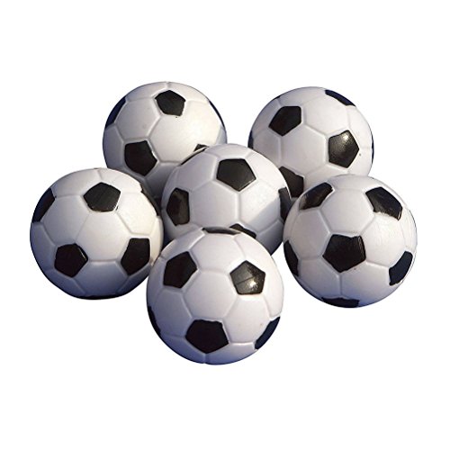LUOEM 6 Stück Tischfußball Kickerbälle Schwarz Weiß von LUOEM