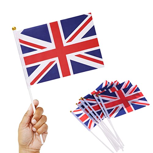 LUOEM Union Jack Handflagge Royal Jubilee UK GB Großbritannien Flaggen 50 Stück Blau LUOEM Union Jack Handflagge Royal Jubilee UK GB Großbritannien Flaggen 50 Stück Blau von LUOEM