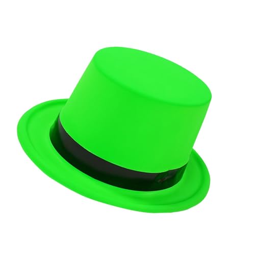 LUOFENG Beliebter Zylinder mit leuchtend fluoreszierender Farbe für Urlaub, Mode, Maskeraden, Party, Jazzy-Hut, Bühnenkünstler, Partyhut von LUOFENG