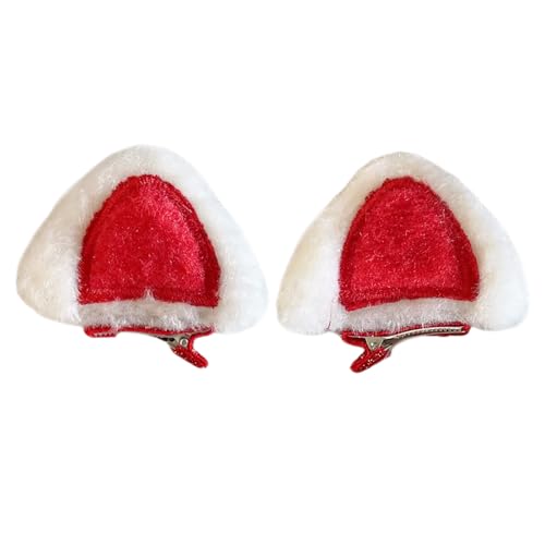 LUOFENG Niedliches Katzenohr-Stirnband, Haarspange für Mädchen, Neujahrsfeier, Accessoire, Kopfbedeckung, Baumwolle, Kunststoff, Haarschmuck von LUOFENG