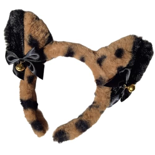 LUOFENG Plüsch-Katzenohr-Stirnband mit Glocken für Frauen und Cosplay, weiche und bequeme Kopfbedeckungen, Cosplay-Haarschmuck LUOFENG Plüsch-Katzenohr-Stirnband mit Glocken für Frauen und Cosplay, weiche und bequeme Kopfbedeckungen, Cosplay-Haarschmuck von LUOFENG