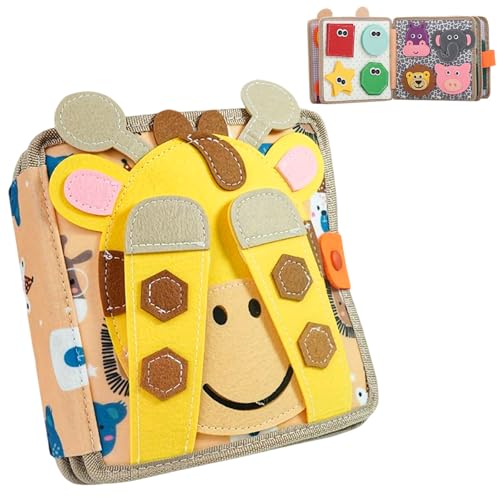 LUPATDY Filzbuch Kinder ab 1 Jahr,3D Filz Book,Pädagogisches sensorisches Stoffbuch,Frühes Lernspielzeug für Kinder,Busy Book für Unterwegs,Montessori Spielzeug von LUPATDY