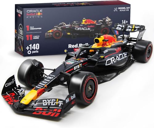 LUPPA Formel 1 RB-Modellbausatz – Maßstab 1:18 Racing F1 RB19 Modell, inspiriert von Checo Pérez & Max Verstappen, Bausatz, Sammlerstück, Druckguss, 140 Teile von LUPPA