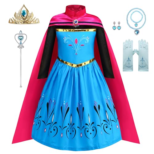 LURLEEZ Elsa Krönungskleid, Elsa-Kostüm für Mädchen, Elsa-Kleid für Mädchen, Rollenspiel, Geburtstagsfeier, Halloween LURLEEZ Elsa Krönungskleid, Elsa-Kostüm für Mädchen, Elsa-Kleid für Mädchen, Rollenspiel, Geburtstagsfeier, Halloween von LURLEEZ