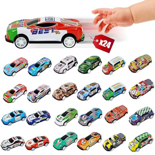 LURNODY 24 Stück Mini Auto Set Auto Spielzeug Set Mit Rückzug Kleine Spielzeugautos Zufällige Auswahl Spielzeug Autos für Jungen Mädchen Spielzeug Geschenk LURNODY 24 Stück Mini Auto Set Auto Spielzeug Set Mit Rückzug Kleine Spielzeugautos Zufällige Auswahl Spielzeug Autos für Jungen Mädchen Spielzeug Geschenk von LURNODY