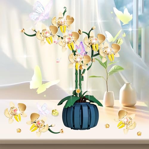 LURNODY Blume Bausteine Bausatz, 766 PCS Blumen Deko Set Mit Polybag, DIY Blumen Bausteine, Künstliche Blumen Bauset zum Basteln Blumen Bauspielzeugsets für Frauen, Geschenke LURNODY Blume Bausteine Bausatz, 766 PCS Blumen Deko Set Mit Polybag, DIY Blumen Bausteine, Künstliche Blumen Bauset zum Basteln Blumen Bauspielzeugsets für Frauen, Geschenke von LURNODY