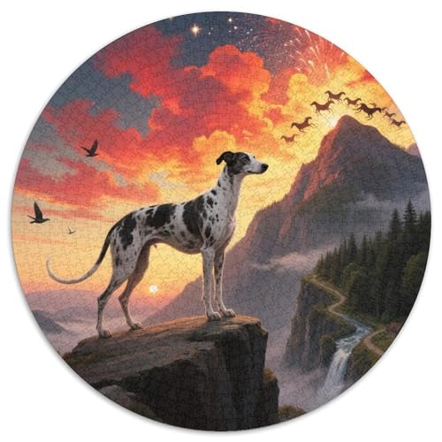 Doberman Puzzle, 1000 Teile, Hund, Kreative Puzzle, Erwachsene und Kinder, schwierig, herausfordernd, 1000 Teile (67,5 x 67,5 cm) von LUSDNUREN