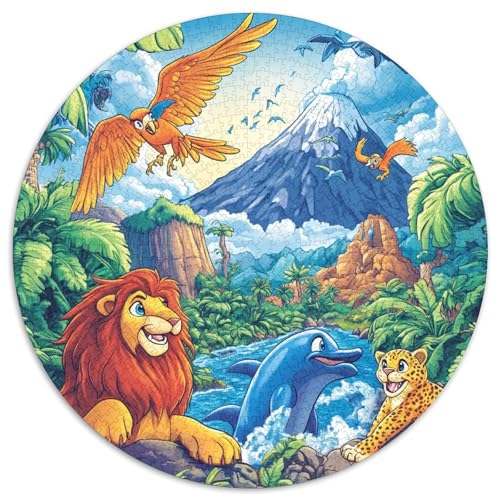 Dschungeltiere, 1000 Teile, kreatives Puzzle, Erwachsene und Kinder, schwierig, Fast unmöglich, 1000 Teile (67,5 x 67,5 cm) von LUSDNUREN