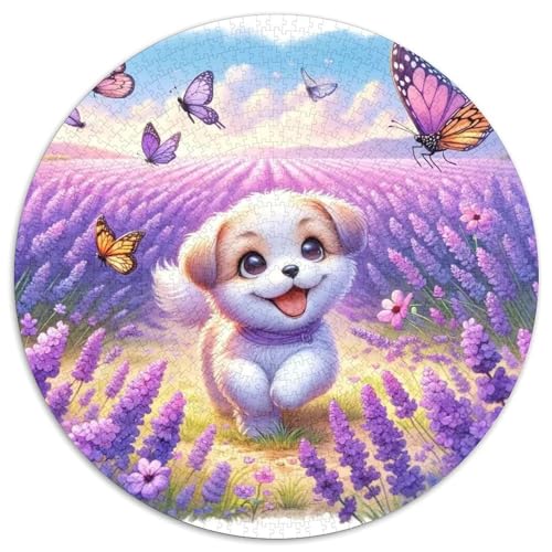 Niedlicher Hund, 1000-teiliges Puzzle, Tier, kreatives Puzzle, Erwachsene und Kinder, schwierig, Fast unmöglich, 1000 Teile (67,5 x 67,5 cm) von LUSDNUREN
