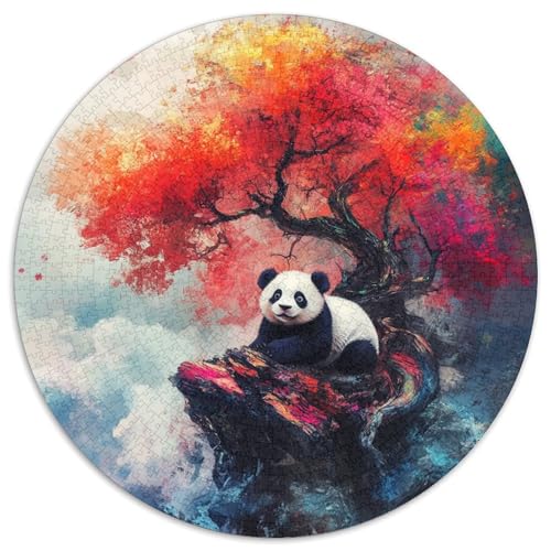 Panda1000 Teile Kreispuzzle TierKreative Puzzles Erwachsene und Kinder Schwierige Puzzles, 1000 Teile (67,5 x 67,5 cm) von LUSDNUREN