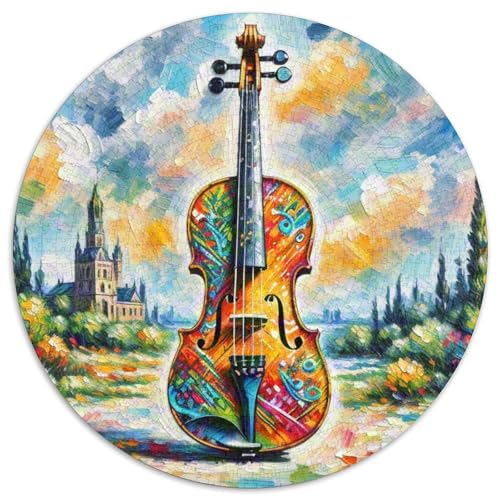 Violin-Puzzle, 1000 Teile, kreatives Puzzle, Erwachsene und Kinder, einzigartige Herausforderungsspiele, 1000 Teile (67,5 x 67,5 cm) von LUSDNUREN