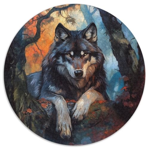 Wolf1000 Teile Puzzle AnimalCreative Puzzle Erwachsene & Kinder schwierig herausfordernd, 1000 Teile (67,5 x 67,5 cm) von LUSDNUREN