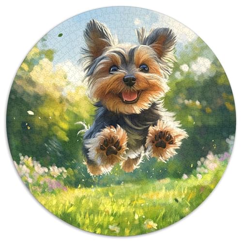 Yorkshire Terrier-Puzzle, 1000 Teile, Tier, kreatives Puzzle, Erwachsene und Kinder, schwierig, Fast unmöglich, 1000 Teile (67,5 x 67,5 cm) von LUSDNUREN