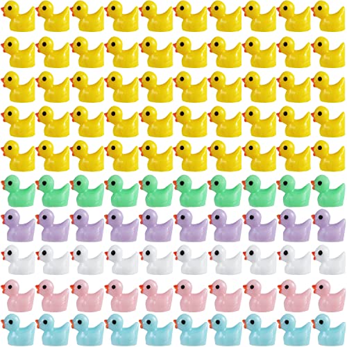 LUTER 100 Stück Mini Harz Enten zum Basteln, Bunte Kleine Enten 6 Farben Enten Miniaturfiguren für Aquarium Gartenlandschaft Puppenhaus Ornament Topfdekorationen zum Selbermachen LUTER 100 Stück Mini Harz Enten zum Basteln, Bunte Kleine Enten 6 Farben Enten Miniaturfiguren für Aquarium Gartenlandschaft Puppenhaus Ornament Topfdekorationen zum Selbermachen von LUTER
