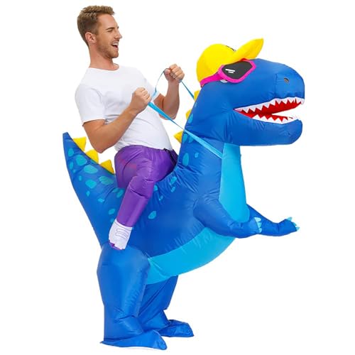 LUVSHINE Dino Kostüm für Erwachsene, Hübsches T-REX Kostüm mit Sonnenbrille, Aufblasbares Kostüm für Geburtstag, Halloween, Weihnachten, Karneval LUVSHINE Dino Kostüm für Erwachsene, Hübsches T-REX Kostüm mit Sonnenbrille, Aufblasbares Kostüm für Geburtstag, Halloween, Weihnachten, Karneval von LUVSHINE
