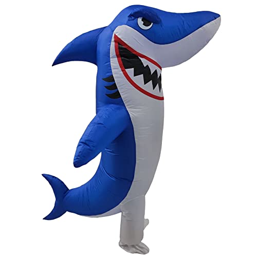 LUVSHINE Hai Kostüm, Süßes Aufblasbares Kostüm für Geburtstagsfeier, Halloween, Outdoor (L - Erwachsener) von LUVSHINE
