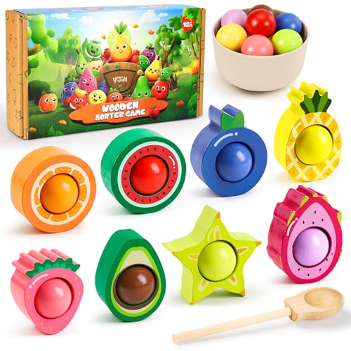 LUVTOY Montessori Spielzeug ab 1 Jahr, Kinder Adventskalender Füllung für 1 2 3 Jahre, Holzspielzeug Weihnachten Geschenke für Kinder, Baby Motorikspielzeug für Mädchen Jungen LUVTOY Montessori Spielzeug ab 1 Jahr, Kinder Adventskalender Füllung für 1 2 3 Jahre, Holzspielzeug Weihnachten Geschenke für Kinder, Baby Motorikspielzeug für Mädchen Jungen von LUVTOY