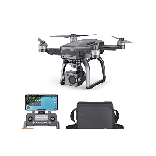 LUXWALLET Skyline² 5 GHz Fachmann Drohne mit Wahr 4K Kamera, GPS, Hängend Gimbal und Tragetasche, 30km/h-3km Entfernung, Schwarz von LUXWALLET