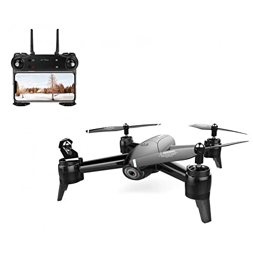 LUXWALLET SG-ProX 4K WiFi Drohne mit Kamera und Tragetasche, 10km/h-100 Meter Entfernung, Schwarz von LUXWALLET