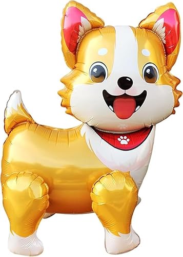 Corgi Luftballon Hund Folienballon Dackel Luftballon Hunde Geburtstag Deko Helium Ballons 3D Tiere Kinderluftballons Hundegeburtstag Deko Party, Geschenke von LUYANFX