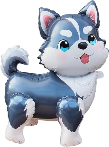 Husky Luftballon Hund Folienballon Dackel Luftballon Hunde Geburtstag Deko Helium Ballons 3D Tiere Kinderluftballons Hundegeburtstag Deko Party, Geschenke von LUYANFX