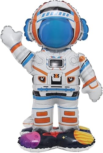 Astronaut Folienballon, XL Weltall Astronaut Inflatable Ballons, Luftballons Geburtstag Astronaut, Helium Luftballon Astronaut, für Weltraum Themenpartys, Kindergeburtstags deko Astronaut Folienballon, XL Weltall Astronaut Inflatable Ballons, Luftballons Geburtstag Astronaut, Helium Luftballon Astronaut, für Weltraum Themenpartys, Kindergeburtstags deko von LUYANFX