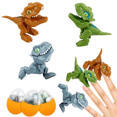 LUYANFX Ostern Dinosaurier Finger Spielzeug, 3 Stück Mini Dinosaurier Figuren Ostereier, Klein Dinosaurier Spielzeug ab 6 Jahre, Ostergeschenke Kinder für Jungen, Mädchen, 3-12 Jahre Alt LUYANFX Ostern Dinosaurier Finger Spielzeug, 3 Stück Mini Dinosaurier Figuren Ostereier, Klein Dinosaurier Spielzeug ab 6 Jahre, Ostergeschenke Kinder für Jungen, Mädchen, 3-12 Jahre Alt von LUYANFX