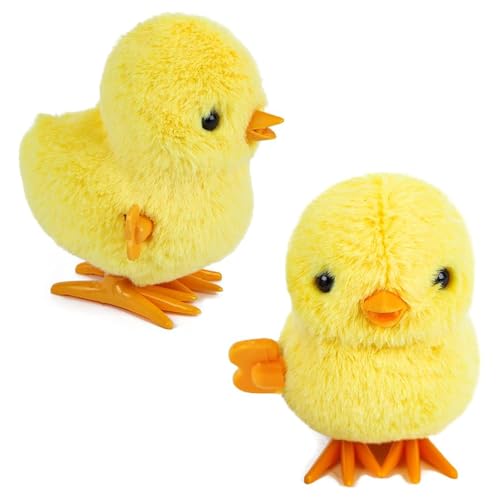 LUYANFX Aufziehspielzeug Huhn Ostern, Springen Huhn Spielzeug, Aaufziehtiere Spielzeug Ostern, Aufziehspielzeug Kinder, Osterkorb Füllstoffe, Ostern Spielzeug Geschenk für Junge und Mädchen (2 Stück) LUYANFX Aufziehspielzeug Huhn Ostern, Springen Huhn Spielzeug, Aaufziehtiere Spielzeug Ostern, Aufziehspielzeug Kinder, Osterkorb Füllstoffe, Ostern Spielzeug Geschenk für Junge und Mädchen (2 Stück) von LUYANFX