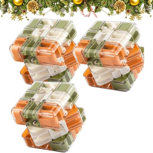 Großer Labyrinth-Puzzle-Labyrinth-Würfel, hoher Schwierigkeitsgrad Labyrinth-Ball, räumliches Bewusstseinspuzzle-Würfel, Logikentwicklung, pädagogisches Fokusspiel, Geschenk für Jugendliche (3 Stück) von LUYJWZN
