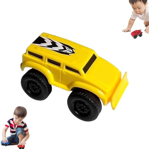LUYJWZN Magnetic Wall Climbing Toy Car, Emboadlie Magnetic Anti Gravity Wall Climbing Car, Pull-Back Inertial Climb Toys Cars, Inertial Levitation Toys (Yellow) von LUYJWZN