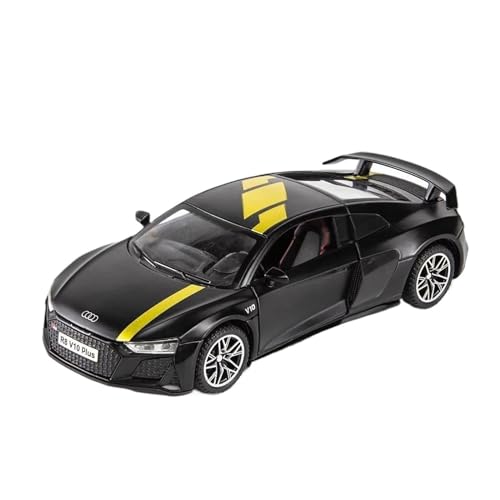 Druckguss-Auto im Maßstab 1:32 für Audi R8 V10 Plus Supercar Druckguss-Fahrzeuge Sound und Licht Auto Modellsammlung Auto Sammlerstück Modellfahrzeug (Farbe: A) von LUgez