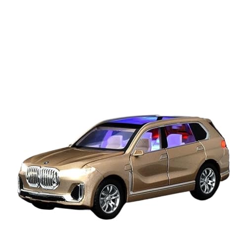 Druckguss-Auto im Maßstab 1:32 für BMW X7 SUV Geländewagen Modell Metallauto Modell Sound und Licht Sammlung Auto Modell Sammlerstück Modellfahrzeug (Farbe: C) von LUgez