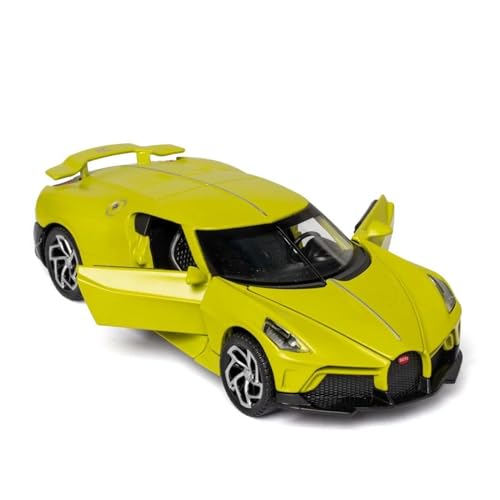 Druckguss-Auto im Maßstab 1:32 für Bugatti La Voiture Noire Supercar Druckguss-Metallmodellauto Sound-Licht Rückziehauto Modell Sammlerstück Modellfahrzeug (Farbe: B) von LUgez