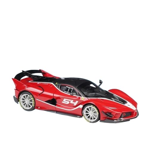 LUgez Druckguss-Auto im Maßstab 1:18 für Ferrari FXX K EVO Hardcover-Edition, Hochsimulations-Druckguss-Auto, Metalllegierung, Modellauto, Sammlerstück, Modellfahrzeug (Farbe: A) von LUgez