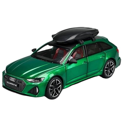 Maßstab Druckguss-Auto 1/24 für Audi RS6 Avant Station Wagon Track Legierung Rennwagen Modell Metallauto Modell mit Sound und Licht Sammlermodell Fahrzeug (Farbe: F) von LUgez