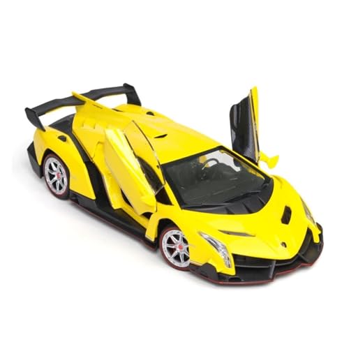 Maßstab Druckguss Auto 1:24 Für Lamborghini Gift Veneno Auto Modell Simulation Sportwagen Druckguss Legierung Auto Modell Sammlerstück Modellfahrzeug (Farbe: C) von LUgez