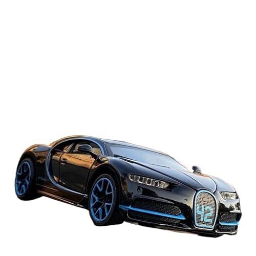 Skala Diecast Car 1:32 Für Bugatti Chiron Legierung Sportwagenmodell Druckguss Metallfahrzeuge Fahrzeugmodell mit Ton und Licht Collectible Model Fahrzeug (Farbe : B) von LUgez