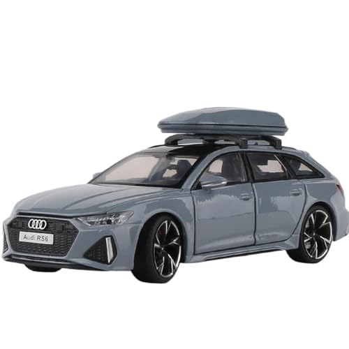 maßstabsgetreues Auto 1/32 für Audi RS6 Avant Alloy Station Wagon Auto Modell Druckguss Metall Auto Modell mit Sound und Licht Modellfahrzeug zum Sammeln (Color : B) von LUgez