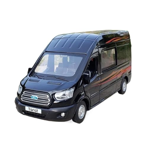 maßstabsgetreues Auto 1:34 Für Ford Transit Legierung Mehrzweckfahrzeuge Automodell Metallautomodell mit Ton und Licht Modellfahrzeug zum Sammeln (Color : D) von LUgez