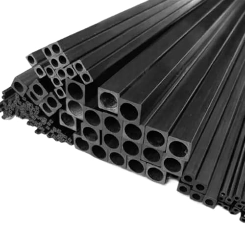 Kohlenstofffaser-Vierkantrohr L 500 mm Außendurchmesser 2,5 3,0 4 6 8 10 MM Für RC-Flugzeuge, Drohnen und DIY-Bastelprojekte(4pcs 8X8X4MM 500MM) von LVCHAO