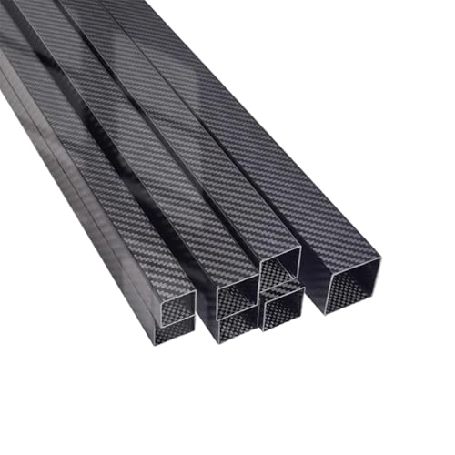 LVCHAO Carbon Fiber Vierkantrohr 500mm for Rc Hobby Drone Zubehör OD 10mm 15mm 20mm 22mm 25mm 30mm, RC Hubschrauber Teile, Alle Für RC-Flugzeuge, Drohnen und DIY-Bastelprojekte(25x25x23x500mm) von LVCHAO