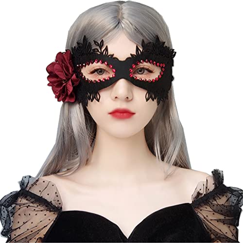 LVUNZJCA Maskenmaske Halloween Spiel Maskentanz mit Diamantmaske für Party, Halloween von LVUNZJCA