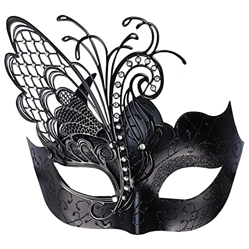 LVUNZJCA Maskenmaske Maskerade Tanz Maske Halloween Party für Party, Halloween(Black) von LVUNZJCA