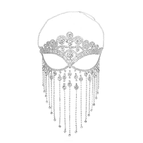 LVUNZJCA Maskenmaske Partymaske, luxuriöse Quastenball-Dekoration für Party, Halloween von LVUNZJCA