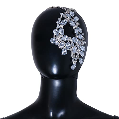 LVUNZJCA Maskenmaske Personalisierte Diamantmaske Halloween Party Glänzend für Party, Halloween(Silver) von LVUNZJCA