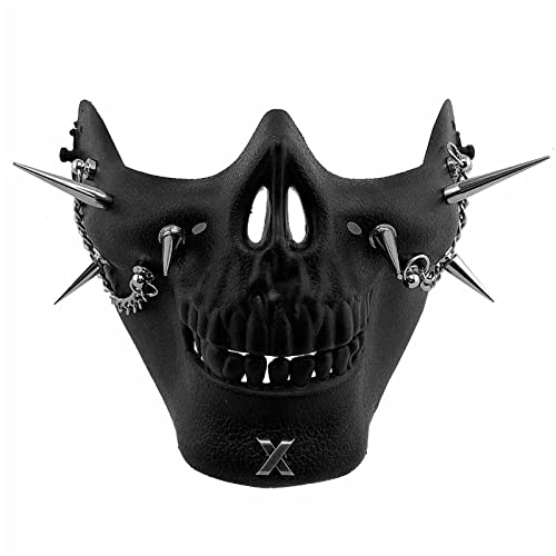 LVUNZJCA Steampunk-Maske Halbgesichtsmasken Halloween Osterparty Kostüme Accessoires Masken für Cosplay-Party von LVUNZJCA