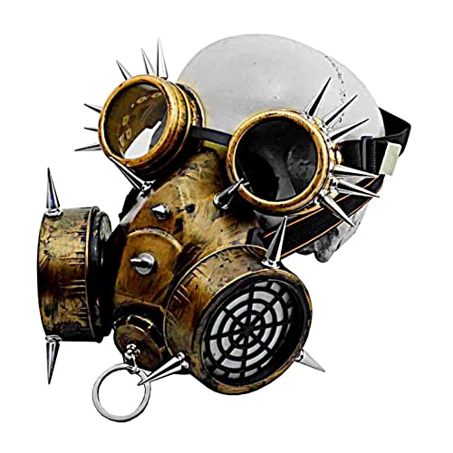 LVUNZJCA Steampunk-Maske Steampunk Gothic Retro Maske Schutzbrillen Cosplay Requisite Halloween Kostümzubehör für Cosplay-Party von LVUNZJCA