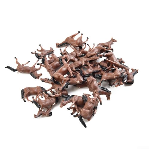 LVYXON Premium HO Scale Bauernhoftierfiguren, realistische Details, Set mit 30 bemalten Kühen Pferden LVYXON Premium HO Scale Bauernhoftierfiguren, realistische Details, Set mit 30 bemalten Kühen Pferden von LVYXON