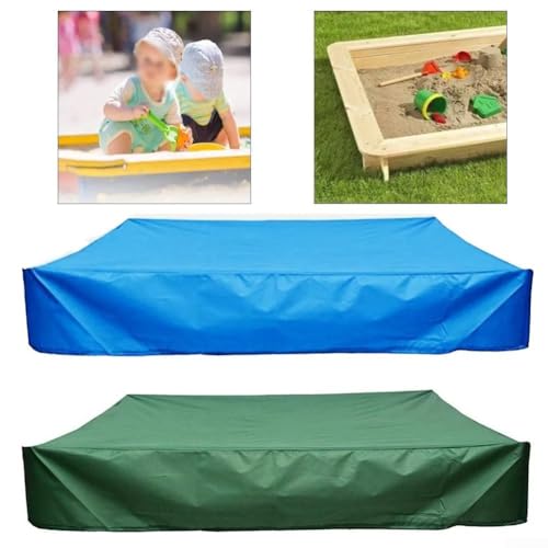 Wasserdichte Abdeckung für Kindersandkasten, Oxford-Stoff, Sandkastenschutz (grün, 150 x 150 x 20 cm) von LVYXON